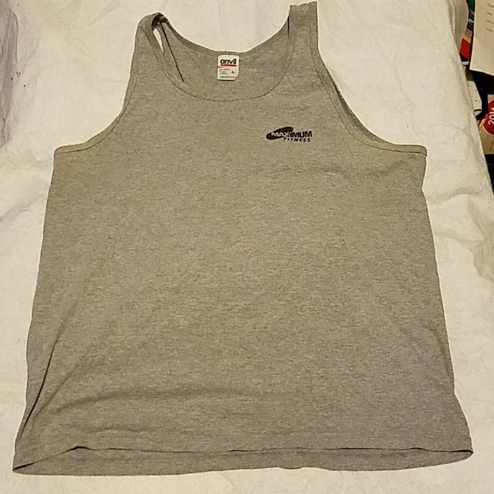 2/$10 Sleeveless MAXIMUM FITNESS tank top ANVIL